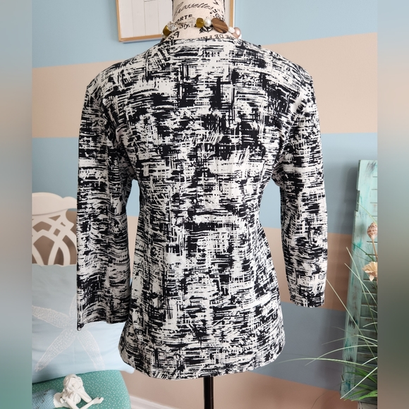 74. Ruby Rd Pattern Top With Embellished Neckline - Picture 4 of 7